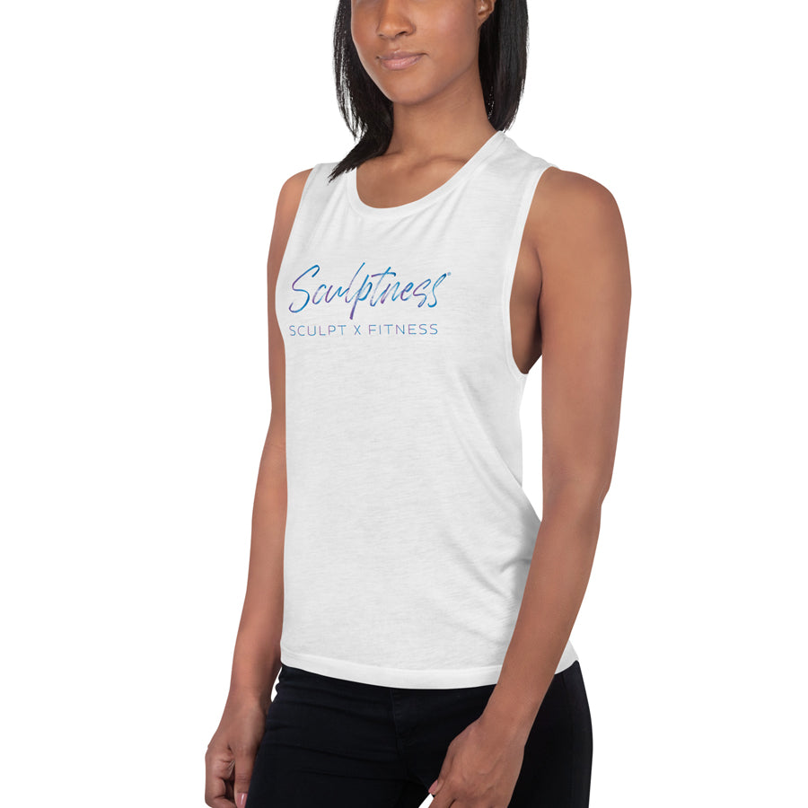 Sculptness Tank in white front left view